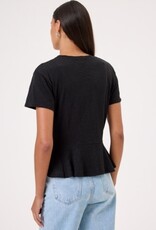 Goldie tees S/S CREW W/PEPLUM