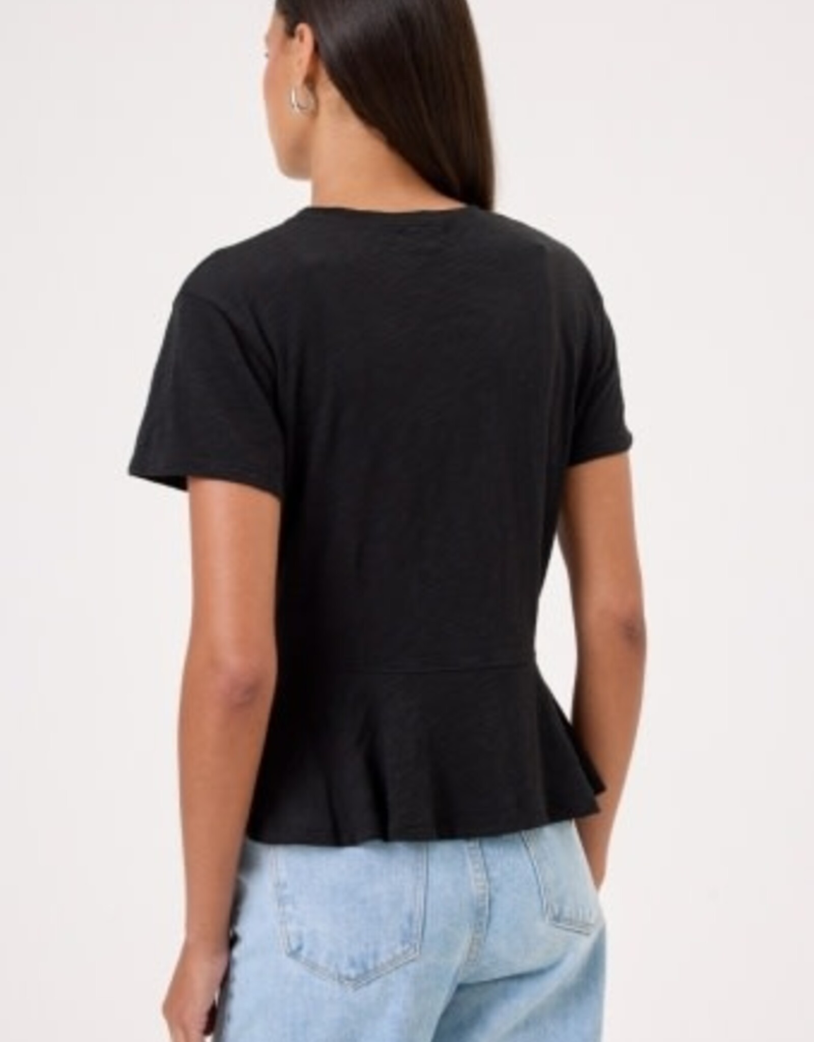 Goldie tees S/S CREW W/PEPLUM