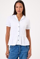 Goldie tees PEPLUM SHIRT W/PIPING