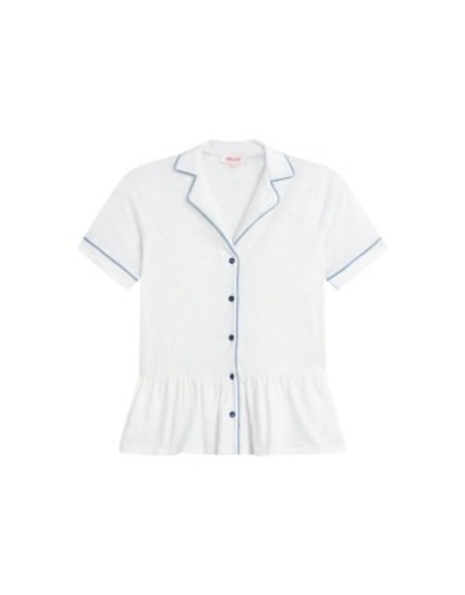 Goldie tees PEPLUM SHIRT W/PIPING