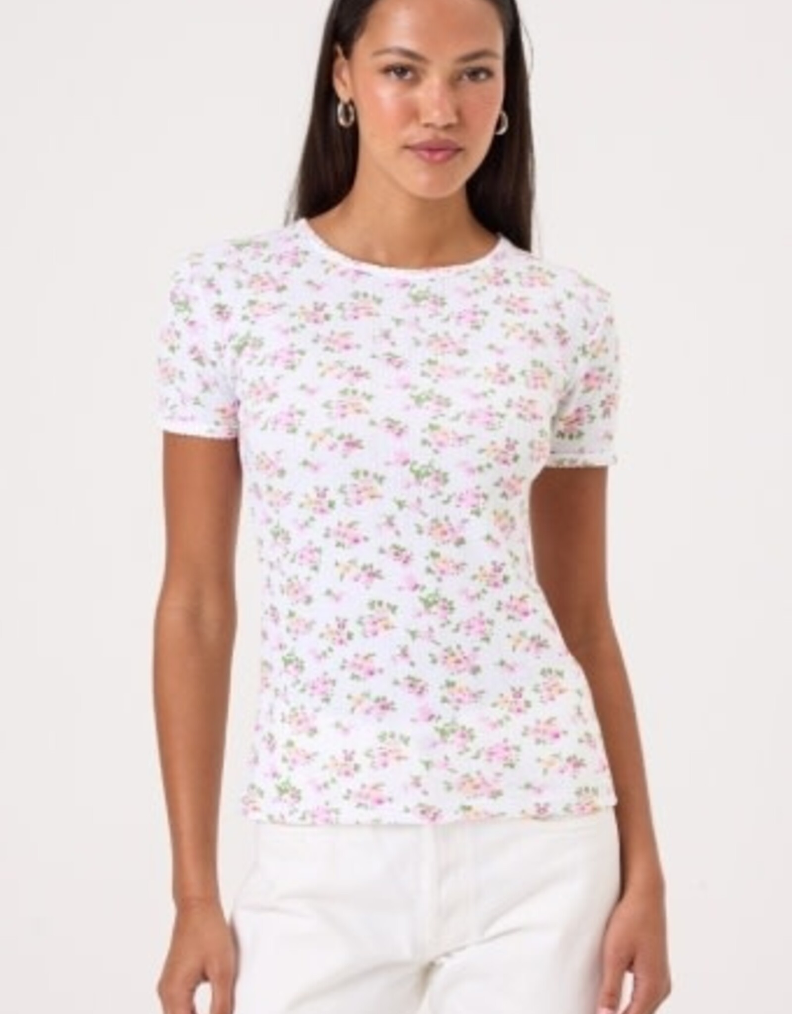 Goldie tees S/S POINTELLE TEE