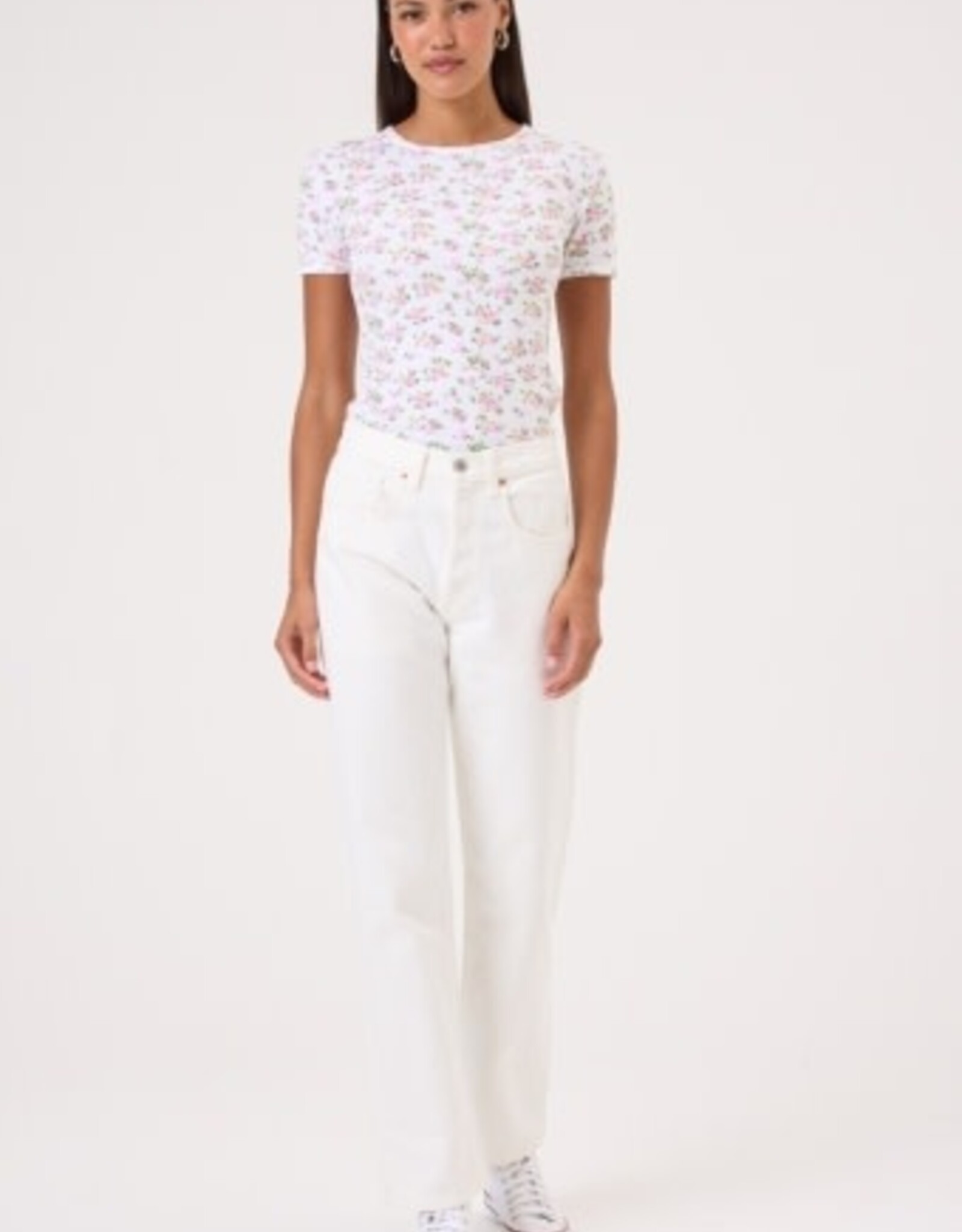 Goldie tees S/S POINTELLE TEE