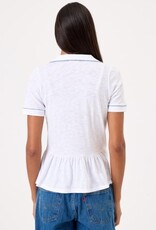 Goldie tees PEPLUM SHIRT W/PIPING