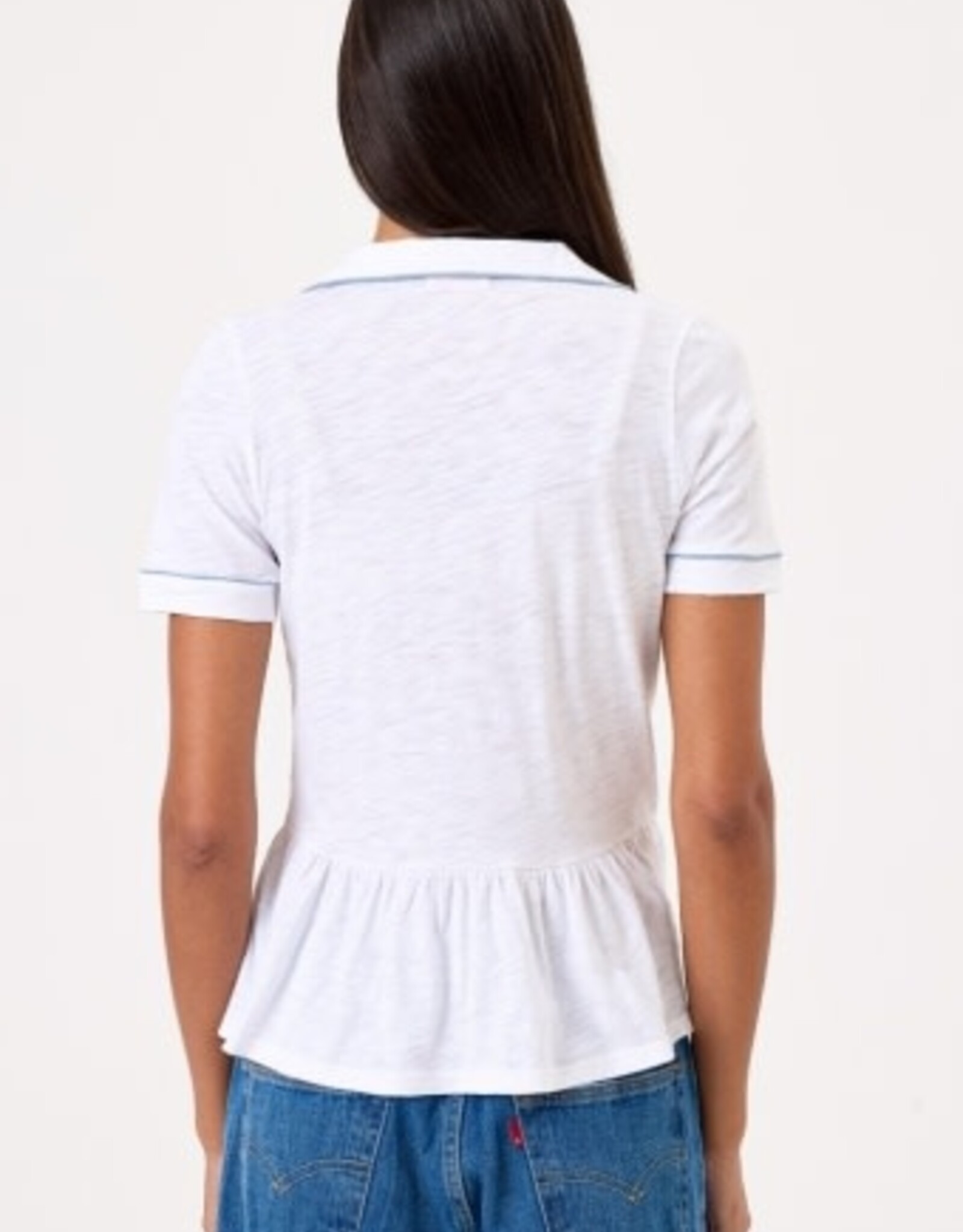 Goldie tees PEPLUM SHIRT W/PIPING