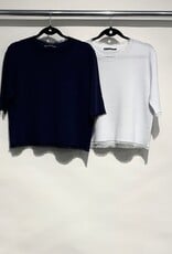 Elliott Lauren Frayed Viscose S/S Sweater