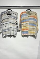Elliott Lauren Striped Easy Vneck Top