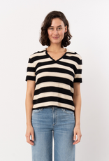 Elliott Lauren Striped Crocheted Top