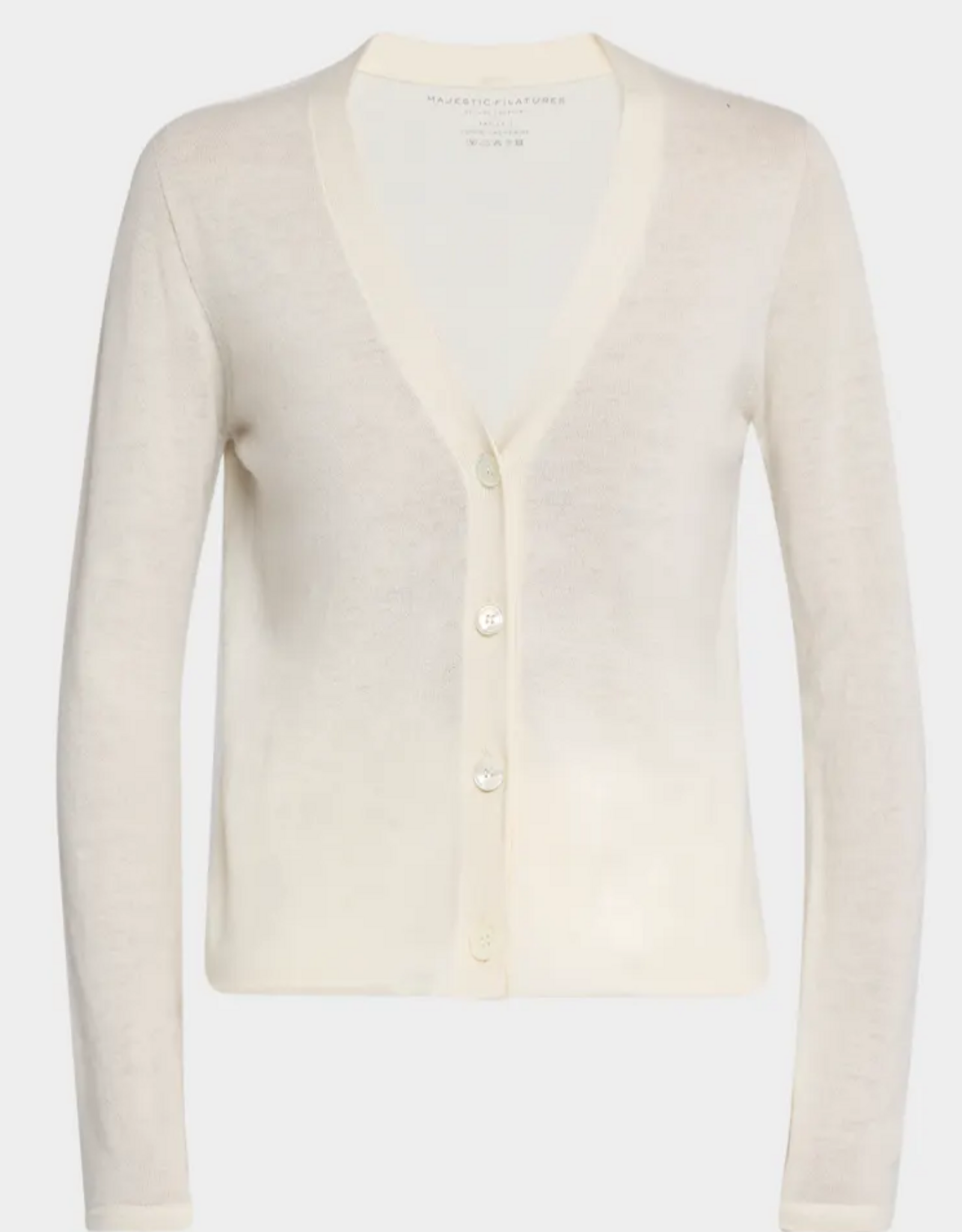 Majestic Filatures Washable L/S V-Neck Cashmere Cardi