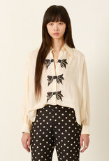 Alix of Bohemia Emery Black Tie Silk Shirt