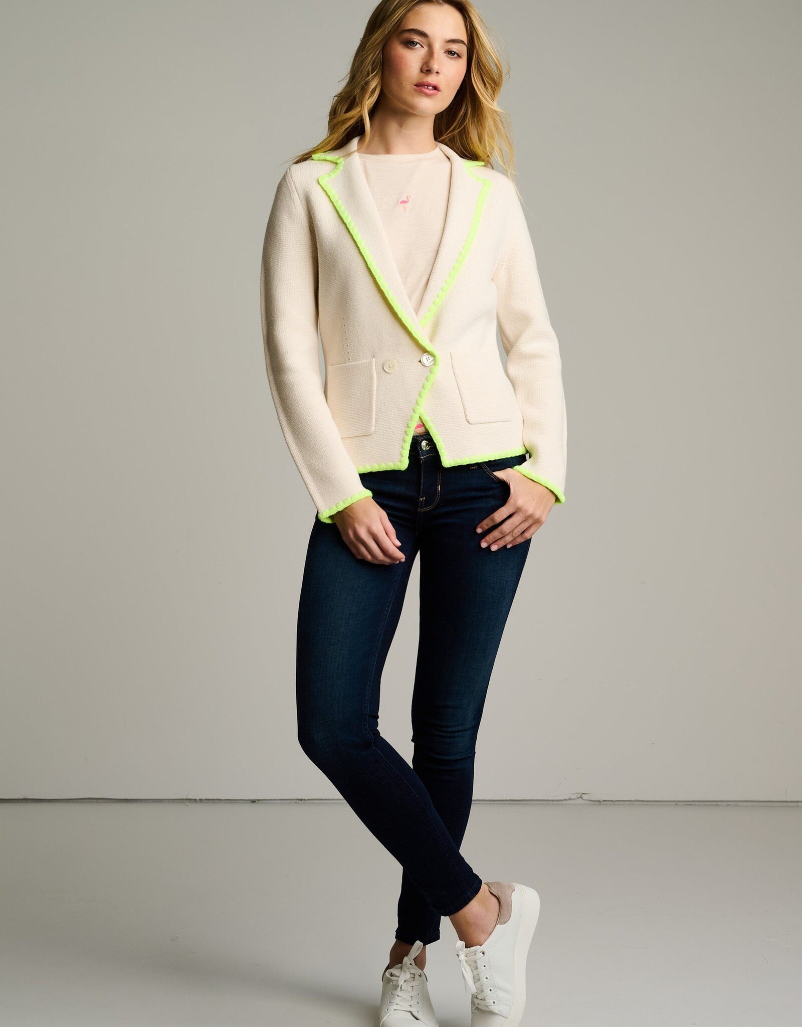 Lisa Todd Stitchy Mix Blazer