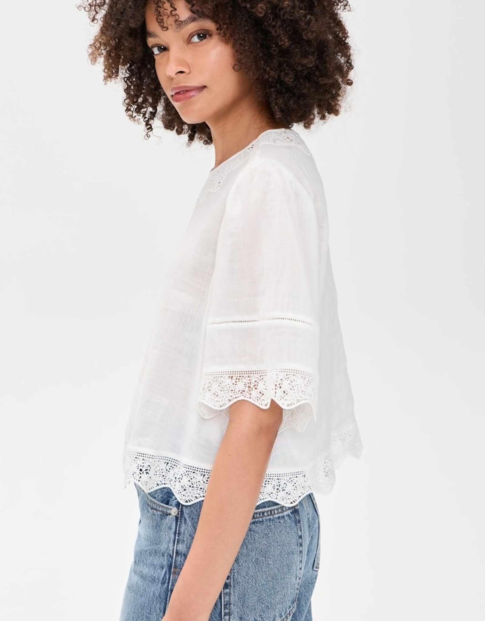 FRAME The Embroidered Top