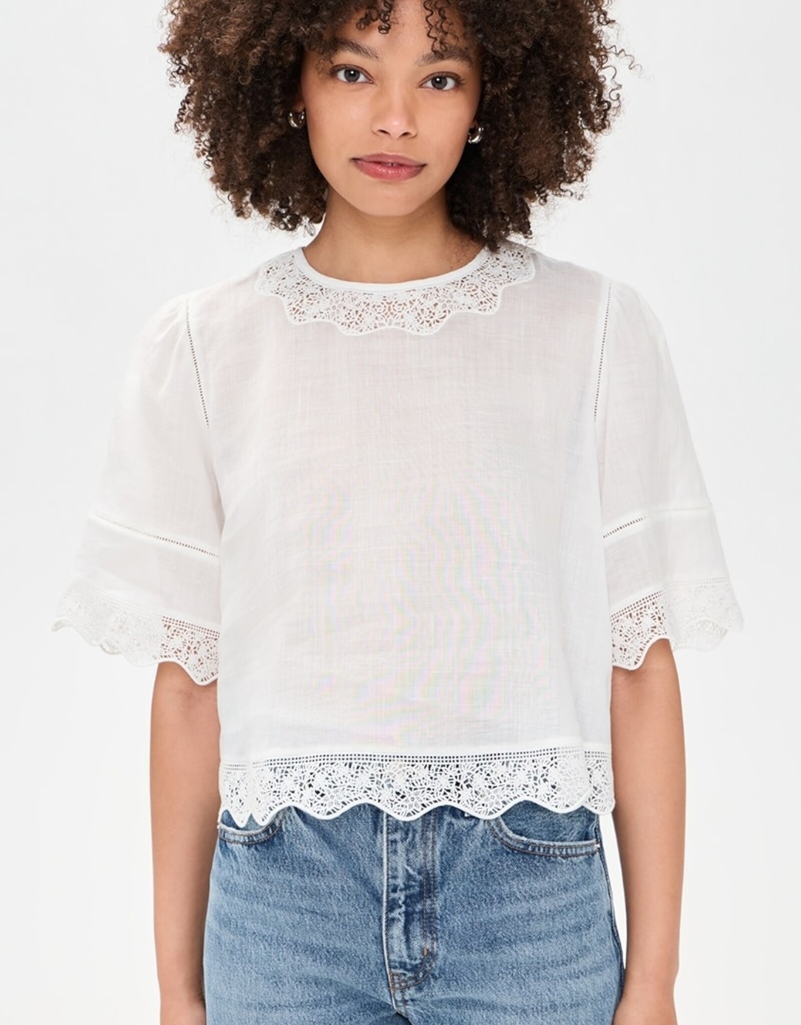 FRAME The Embroidered Top