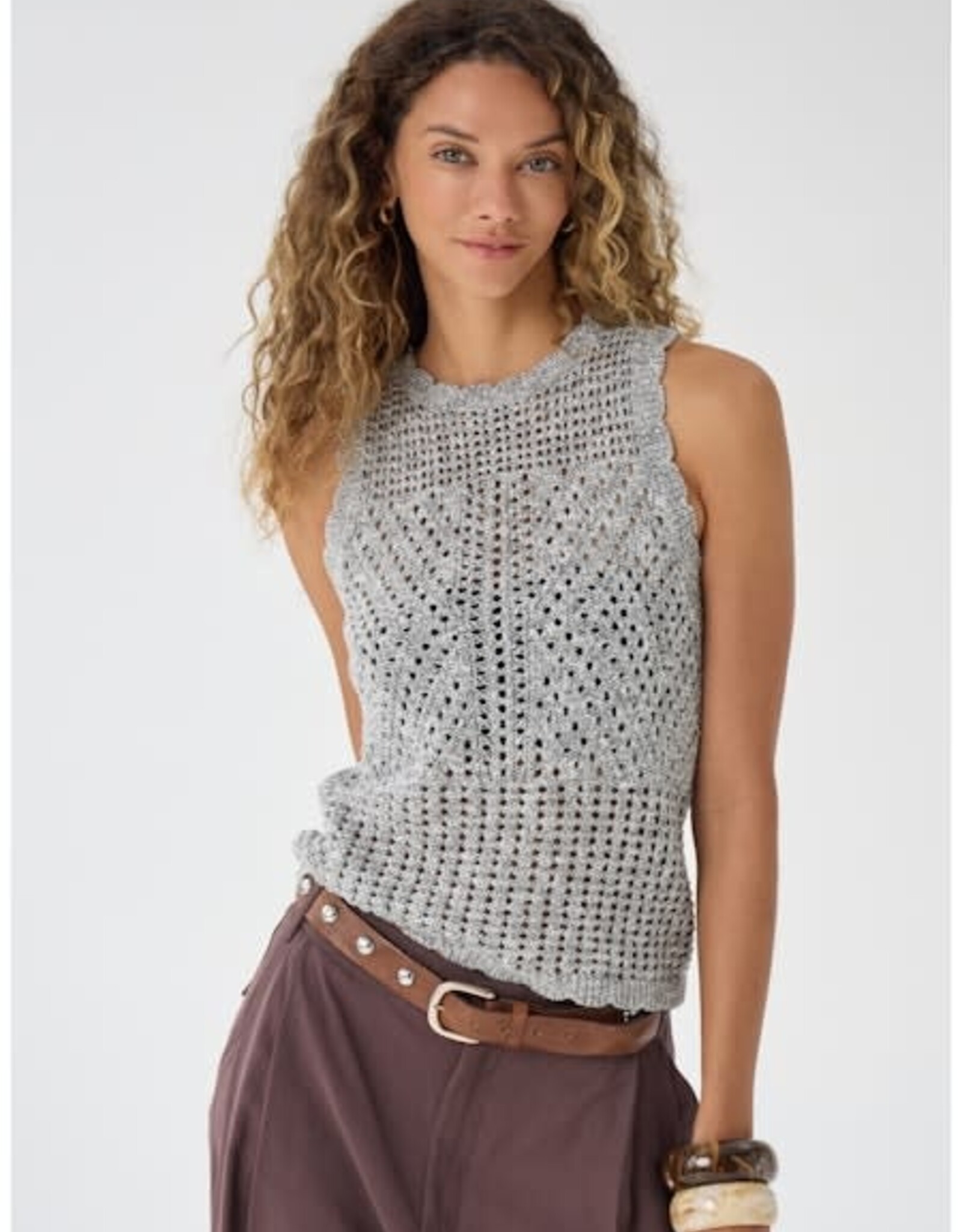 Autumn Cashmere Pointelle Tank