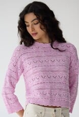 Autumn Cashmere Pointelle Crew