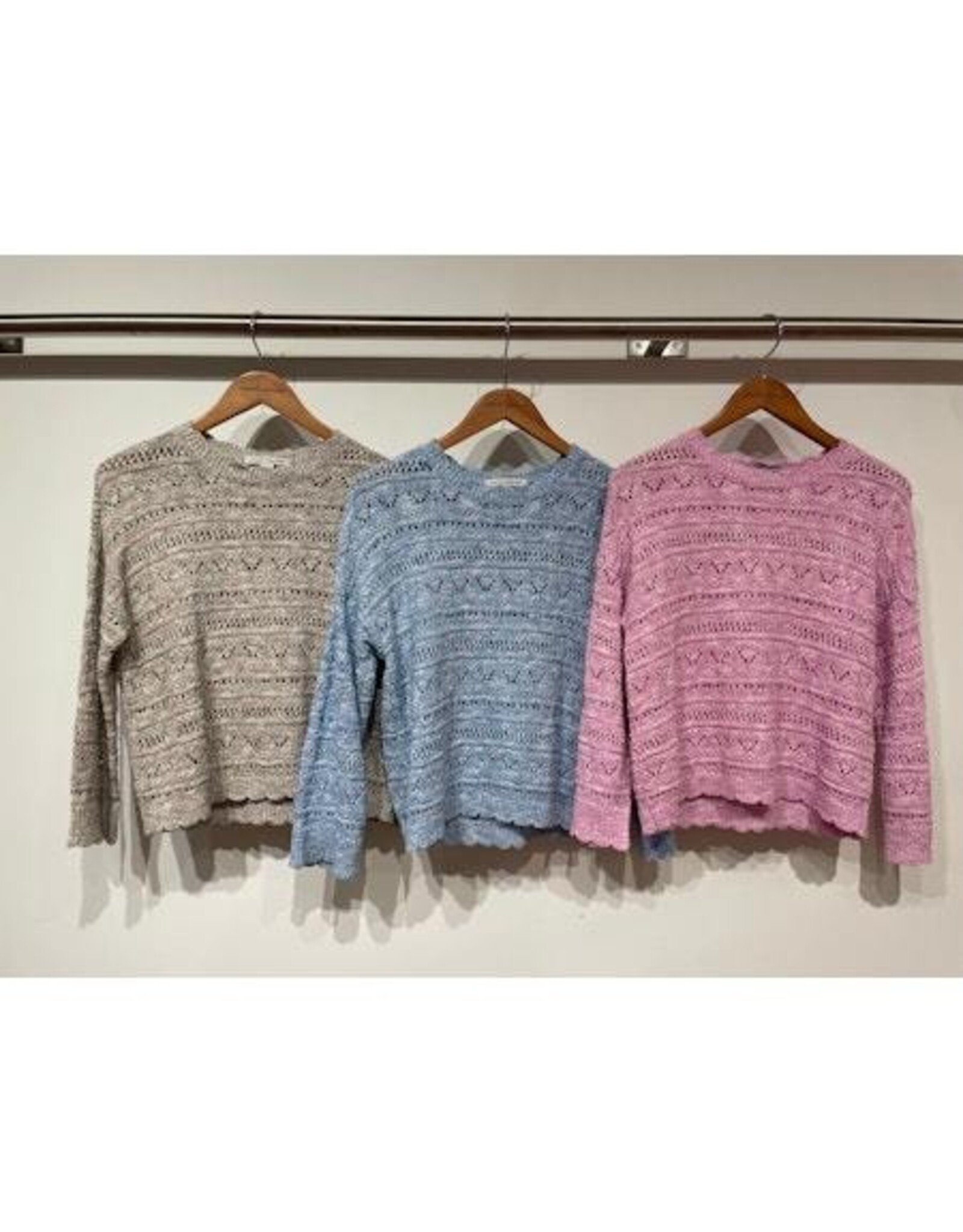 Autumn Cashmere Pointelle Crew