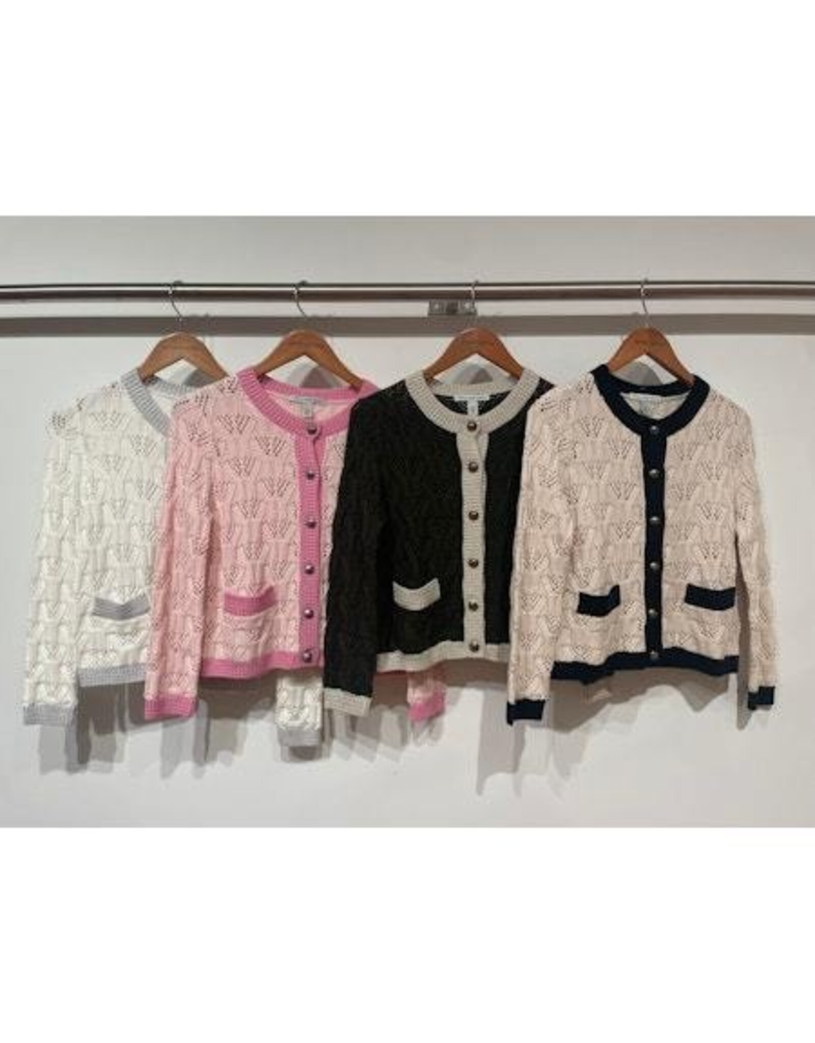 Autumn Cashmere Contrast Banded Cardi/Jacket