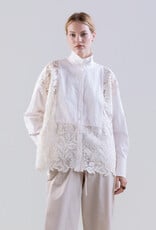 PSOPHIA Lace Detail Button Shirt