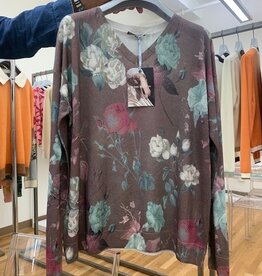 In Bed With You L/S V Neck Floral Print YB16