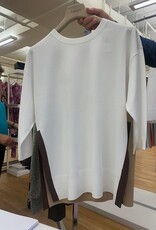 Kangra 3942/01 15 Knit  Color Block Top