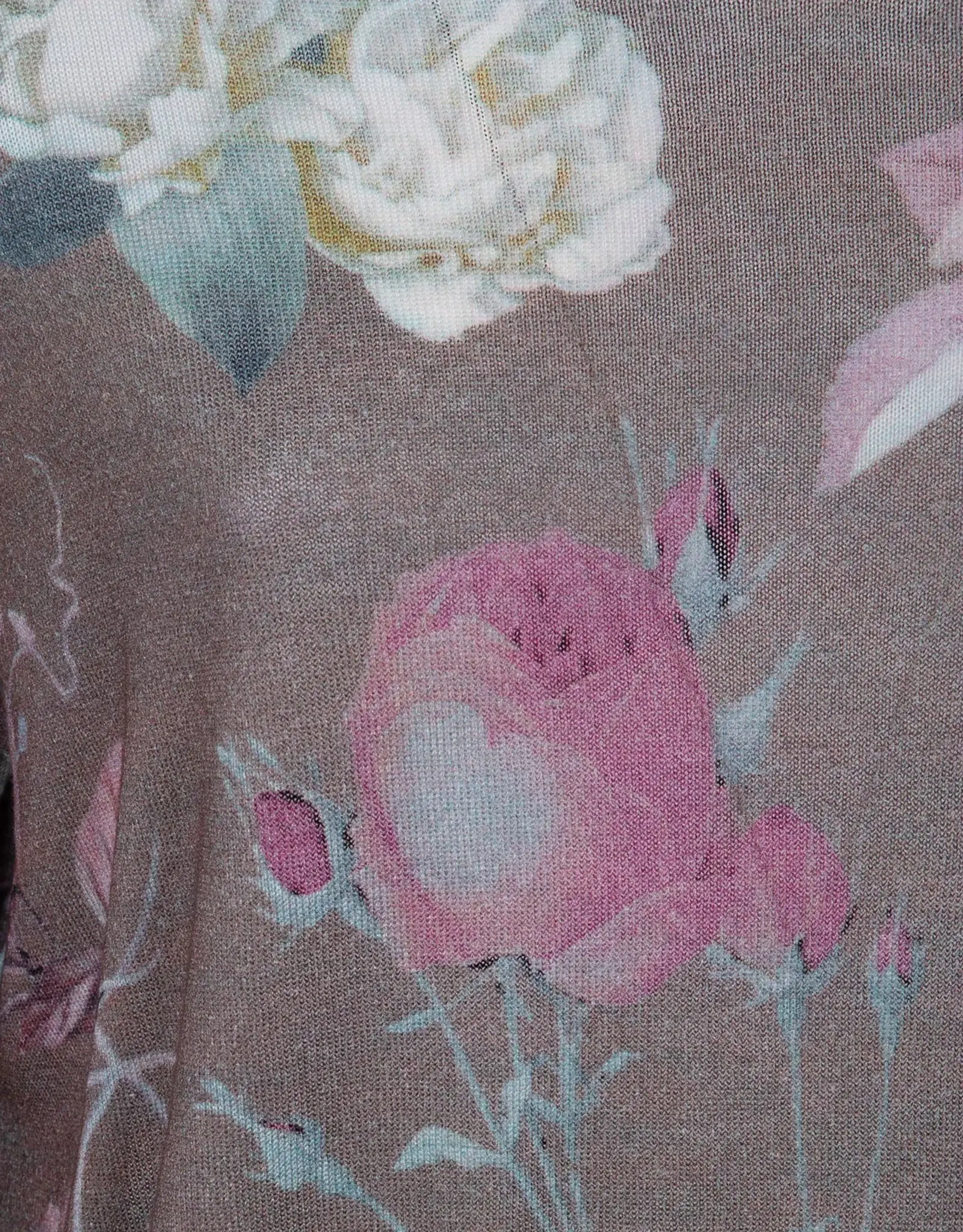 In Bed With You L/S V Neck Floral Print YB16