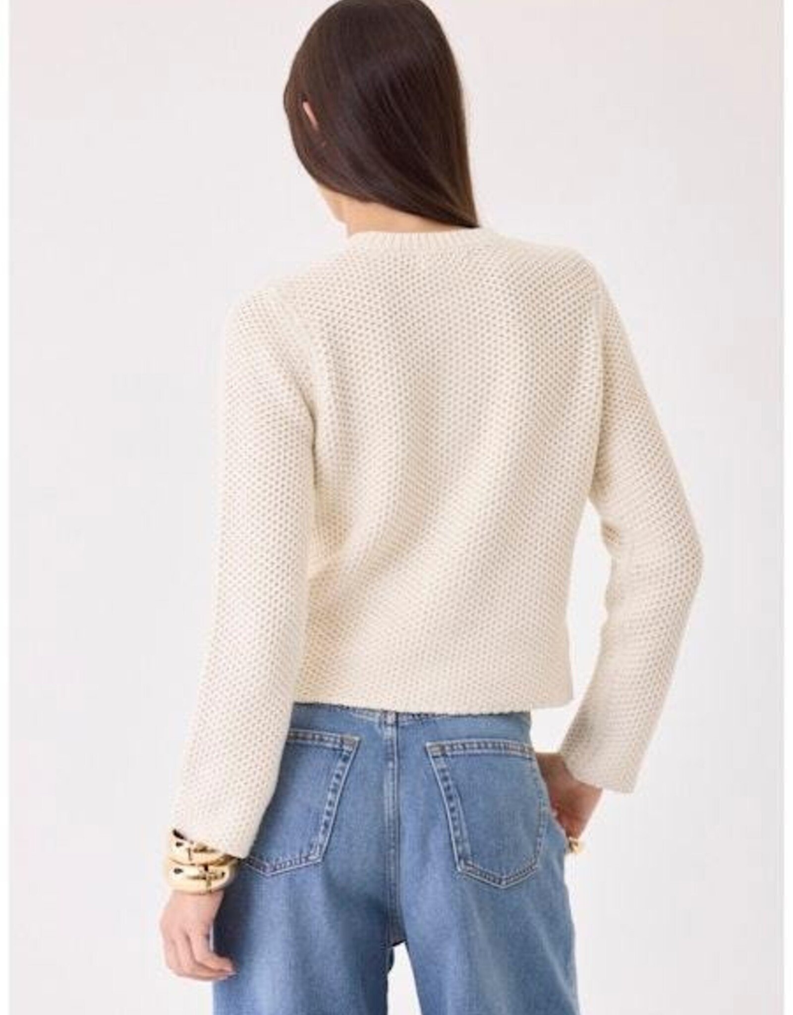 Majestic Filatures Organic Cotton Knit Crew Cardi