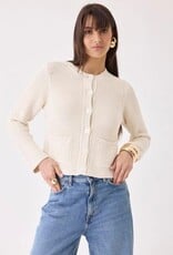Majestic Filatures Organic Cotton Knit Crew Cardi