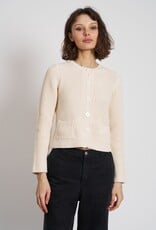 Majestic Filatures Organic Cotton Knit Crew Cardi