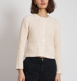 Majestic Filatures Organic Cotton Knit Crew Cardi