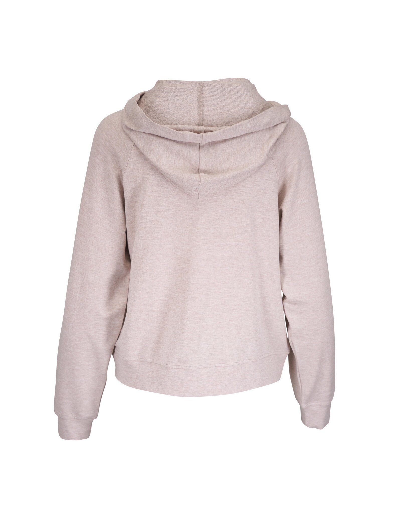 Majestic Filatures French Terry Zip Front Hoodie w/Grosgrain Tie