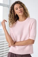 Autumn Cashmere Texture Stitch S/S Crew N14494