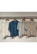 Autumn Cashmere Patchwork Stitch Shirt