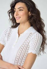 Autumn Cashmere Pointelle Polo