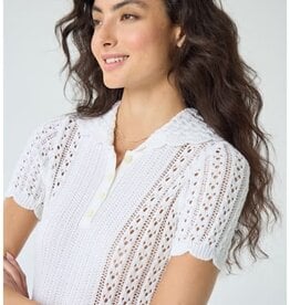 Autumn Cashmere Pointelle Polo