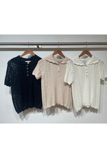 Autumn Cashmere Pointelle Polo