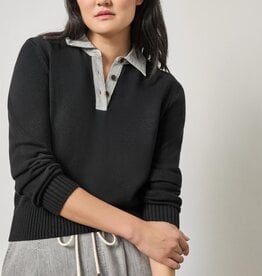 Lilla P Denim Collar Polo