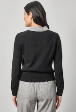 Lilla P  Denim Collar Polo