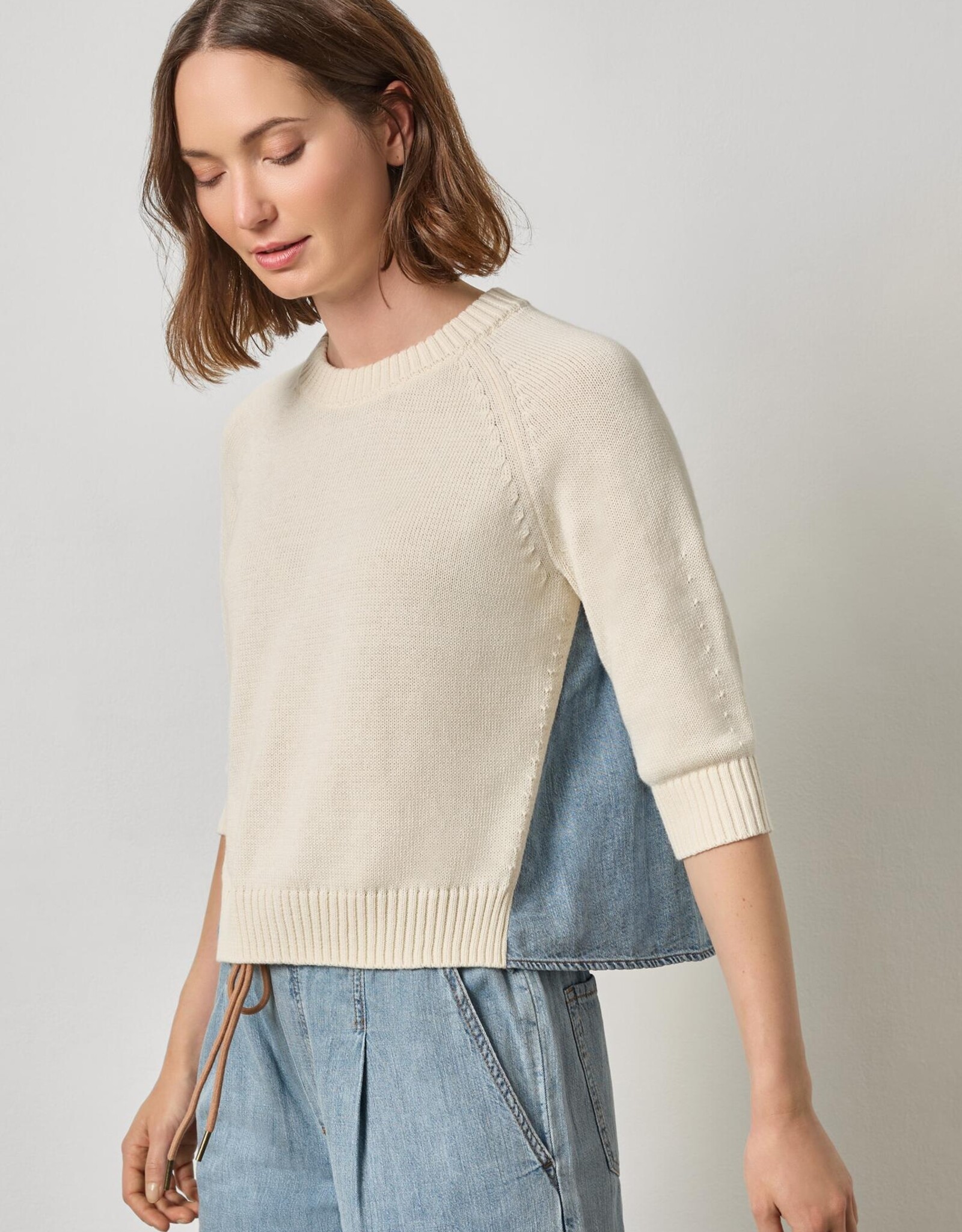 Lilla P Elbow Sleeve Top