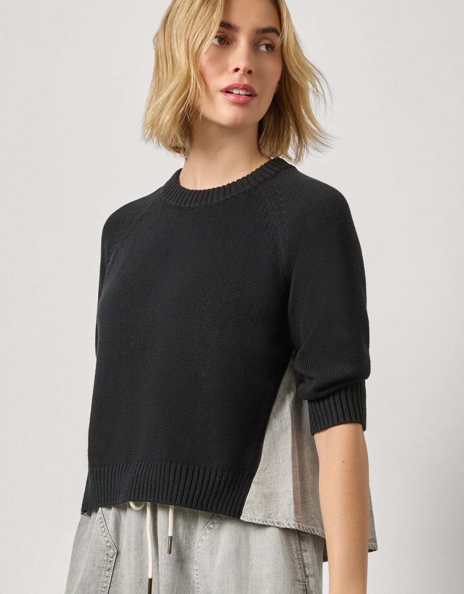 Lilla P Elbow Sleeve Top