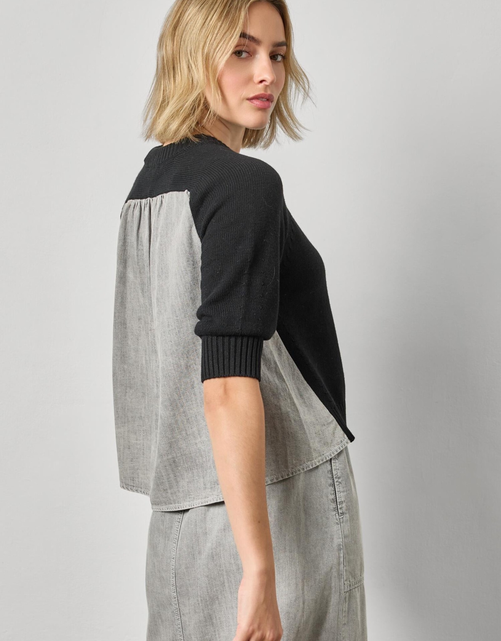 Lilla P Elbow Sleeve Top