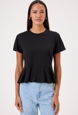 Goldie tees S/S CREW W/PEPLUM