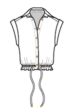 Cara Cara Octavia Top White