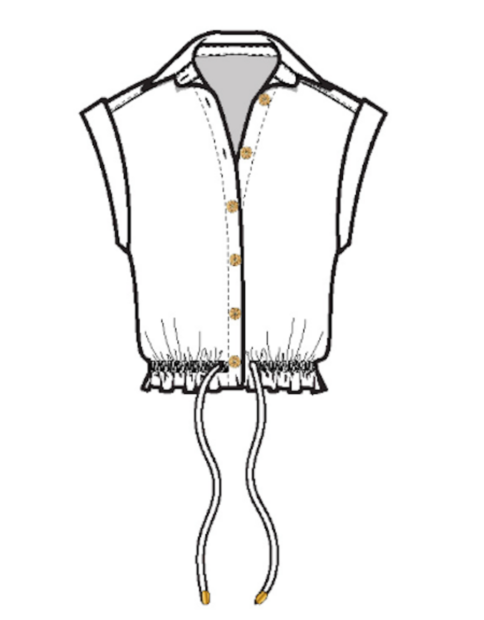 Cara Cara Octavia Top White