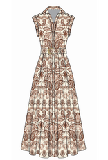 Cara Cara Octavia Dress Palm Paisley