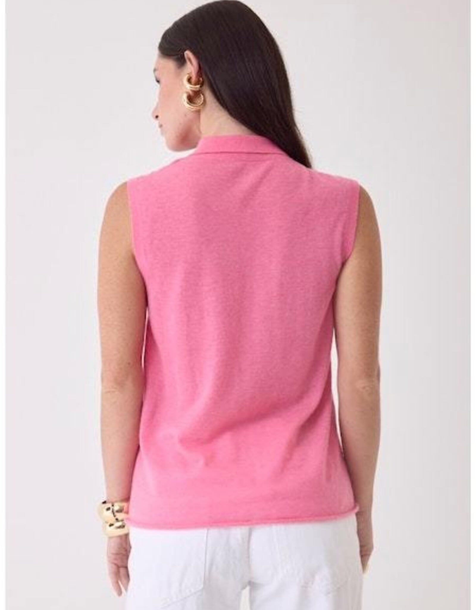 Majestic Filatures ExtraFine Cashmere Sleeveless Polo