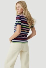 Majestic Filatures Extrafine Cashmere Novelty Stripe s/s Polo