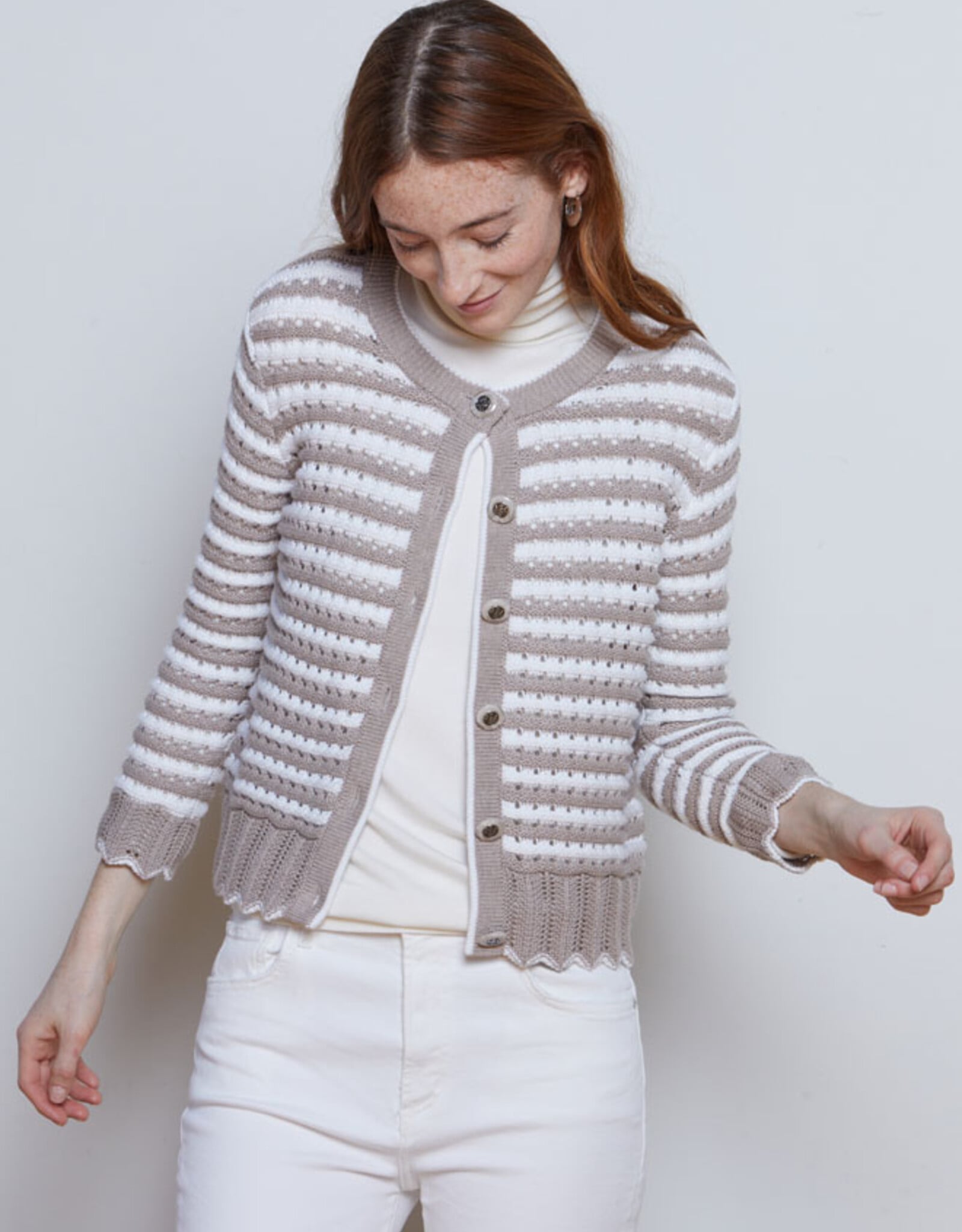 Autumn Cashmere Scallop Edge Jacket