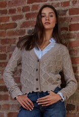 Autumn Cashmere Diamond Scallop Edge Cardi