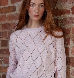 Autumn Cashmere Diamond Stitch Crew