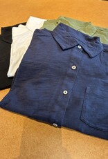 Elliott Lauren L/S  Button Front Tee W/Collar
