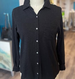 Elliott Lauren L/S  Button Front Tee W/Collar
